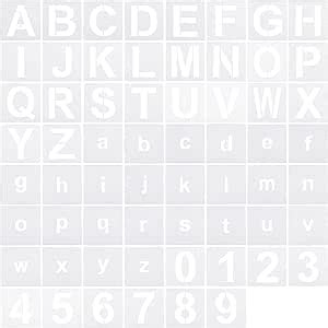 Amazon Patikil Inch Letter Number Stencils Pack Width