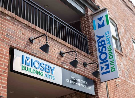 Exterior Signs at Mosby Building Arts - Engraphix Architectural Signage ...