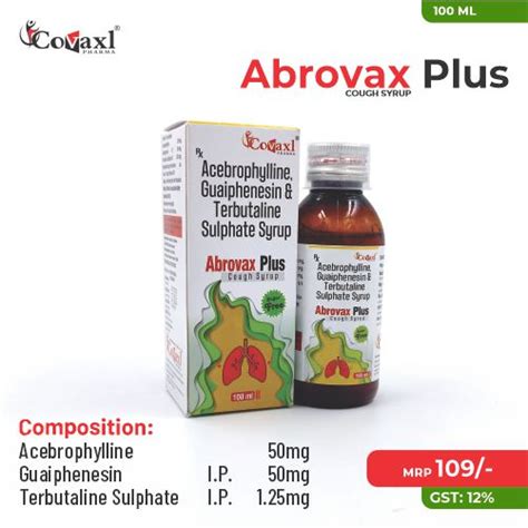 Abrovax Plus Acebrophylline 50mg + Guaiphenesin 50mg