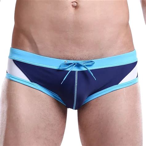 Desmiit 2015 Brand Mens Swim Brief Fashion Spandex Triangl Swimming