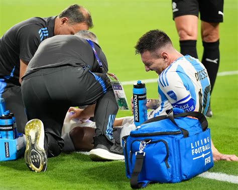 Lionel Messi Exits Copa America Final With Apparent Leg Injury Ankle