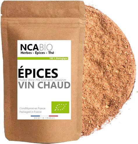 Mélange Epices BIO Vin Chaud en Poudre Épices pour Vin Chaud