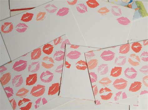 Kiss Paper Cards Papeles De Carta De Los Ochentas De Besos Cartas