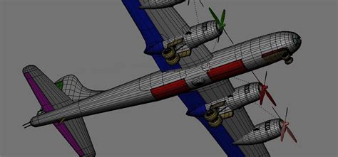 B 29 Superfortress Enola Gay 3d Model