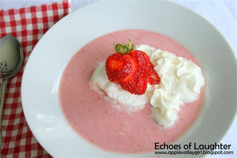 Delicious Strawberry Soup Dessert Echoes Of Laughter