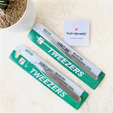 Jual Pinset Vetus Tweezer Vetus Lurus Bengkok Tweezer Shopee