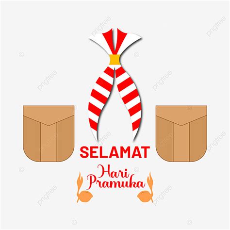 Texto Selamat Hari Pramuka Con Ilustraci N De Vector De Elemento