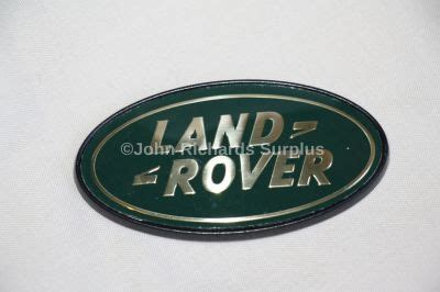 Land Rover Gold on Green Badge BTR1047