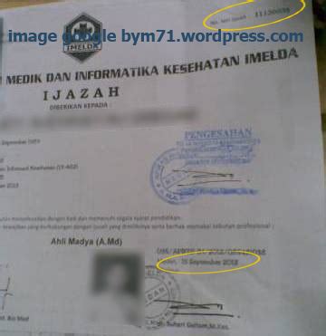 Contoh Legalisir Ijazah Cap Basah Meteor