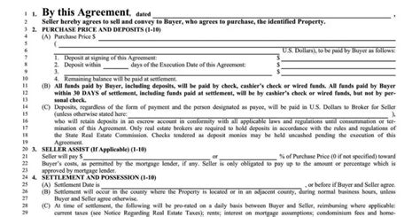 Standard Agreement For Real Estate Sale Pdf Form Formspal