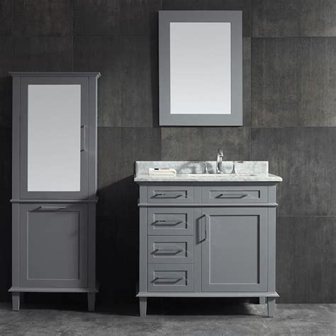 Pebble Grey Bathroom Cabinet Rispa