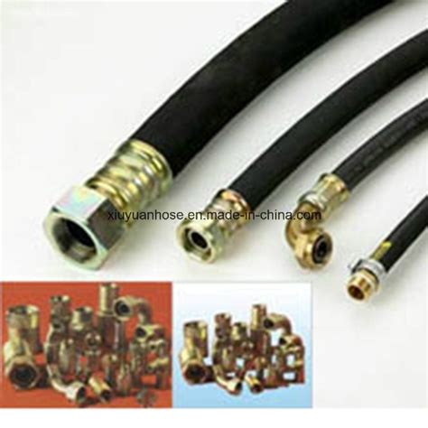 Sae100r3 Fiber Braided Flexible Oil Hose Pipe Hydraulic Hose China