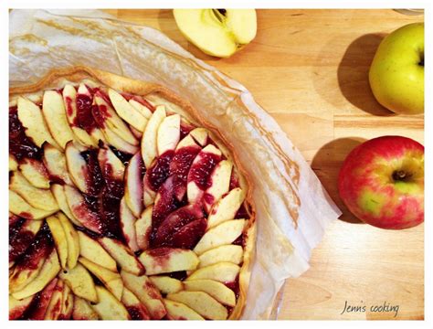 Jenn S Cooking Tarte Aux Pommes Confiture De Framboise