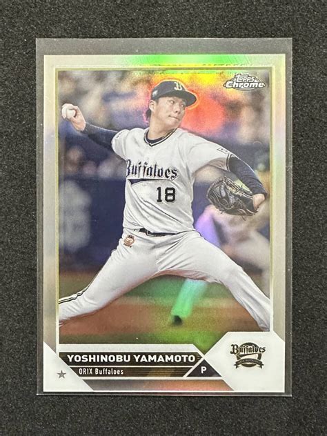 Yahooオークション レア リフ 山本由伸 2023 Topps Npb Chrome 7