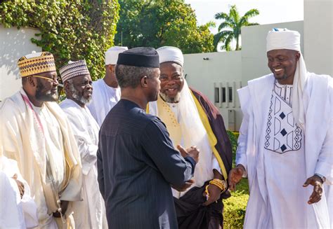 President Buhari And VP Osinbajo Meet With Leaders Of The Muslim Faith