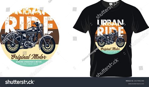 Urban Bike Ride Tshirt Design Stock Vector Royalty Free 2037842390