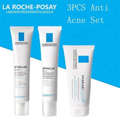 3pcs La Roche Posay Effaclar Duo K La B5 40ml Whitening Acne Removal