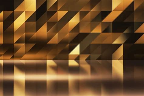 Gold Abstract Triangle Background Stock Photos Royalty Free Gold