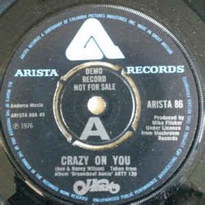 Heart - Crazy On You (1976, Vinyl) | Discogs