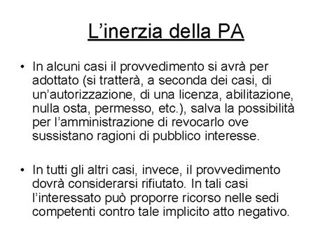 Lattivita Della P A E Il Procedimento Amministrativo