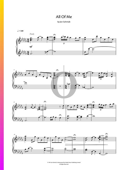 All Of Me The Piano Guys Piano Sheet Music Oktav