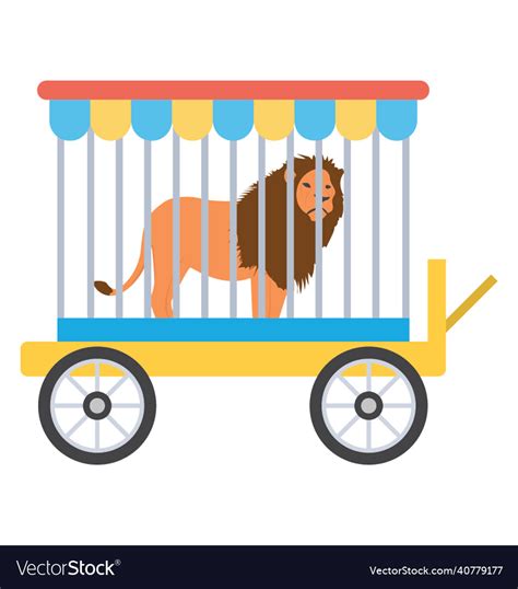 Lion circus Royalty Free Vector Image - VectorStock