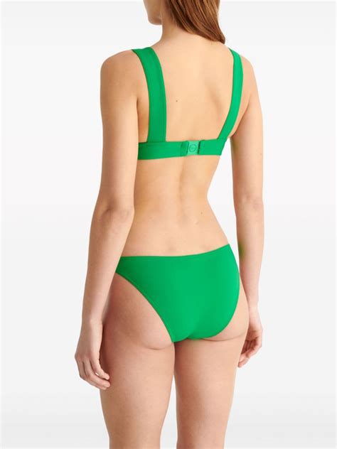 Eres Fripon Low Rise Bikini Bottoms Green Farfetch