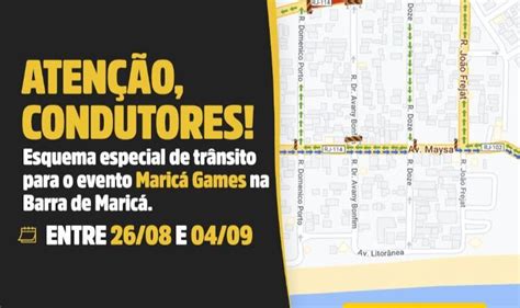 Prefeitura divulga esquema especial de trânsito para o Maricá Games