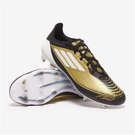 Adidas F50 X Messi Pro Firm Ground Gold Met Ftwr White Core Black