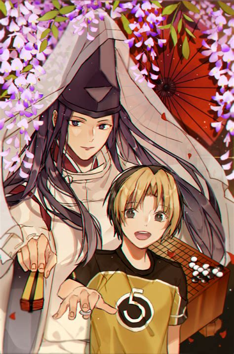 Shindou Hikaru And Fujiwara No Sai Hikaru No Go Drawn By Akiua Danbooru