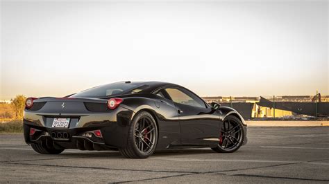 Black Ferrari 458 Looks Mysterious on Carbon Graphite Wheels — CARiD ...