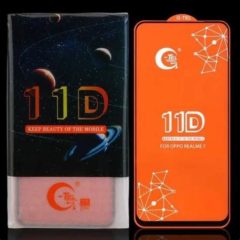 G TEL Ultra Thin Oppp Realme 2 11D Mobile Tempered Glass Packaging