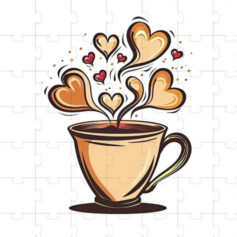 Premium Photo A Cup Of Coffee With Hearts Coming Out Of It