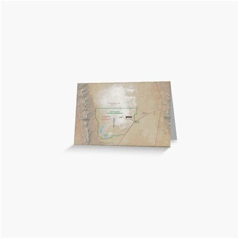 Map of White Sands National Park Greeting Card by TerneProducts | Us ...