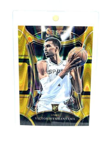 Victor Wembanyama Gold Tectonic Mezzanine Prizm Select Rc San