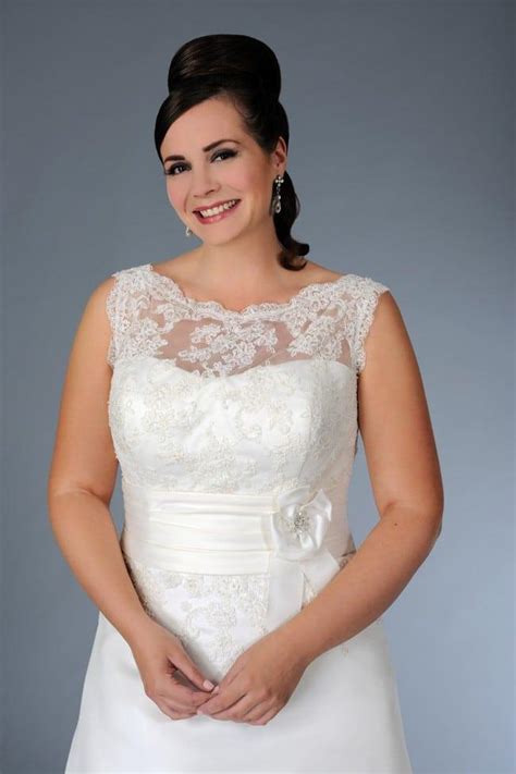 Illusion Neckline Plus Size Wedding Dresses Darius Cordell Fashion Ltd