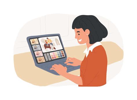 photo editing isolated cartoon illustrations  vector art