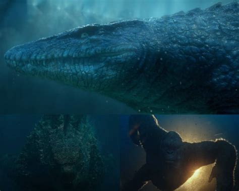 Godzilla And Kong Vs Mosasaurus In 2022 Jurassic World Godzilla Godzilla Vs