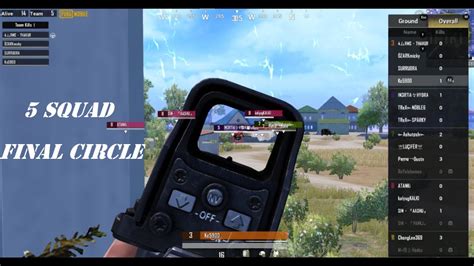 OMG 5 SQUAD ALIVE IN FINAL CIRCLE POCHINKI PUBG MOBILE YouTube