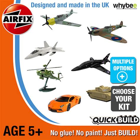 New! Genuine AIRFIX QUICK BUILD Plastic Model Kits Children Ages 5 ...