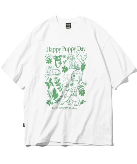 MUSINSA CPGN STUDIO 20 HAPPY PUPPY Short Sleeve T Shirt White