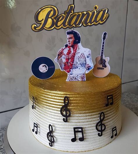 Confeitaria No Instagram Bolo Elvis Presley Sabor Creme Belga