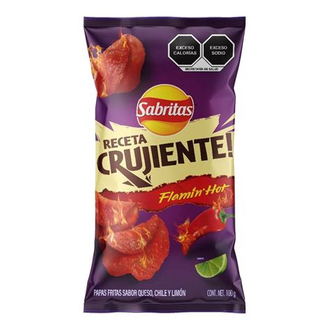 Papas Sabritas Receta Crujiente Flamin Hot G Walmart