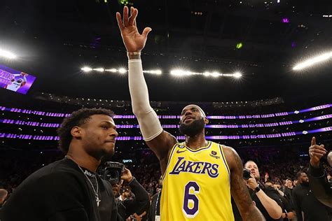 Lebron James Nba Draft Dream Comes True Los Angeles Lakers Select Son