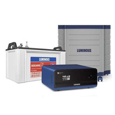 Luminous Inverter Battery Combo With Trolley For Home Office Shops