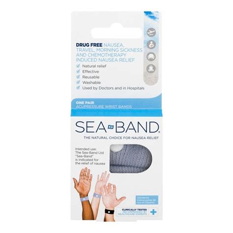 Sea Band Acupressure Wristbands For Nausea And Vomiting Each From Cvs