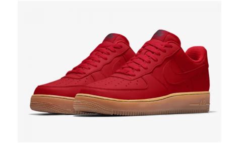 Кроссовки Nike Air Force 1 Low By You красные купить в Москве