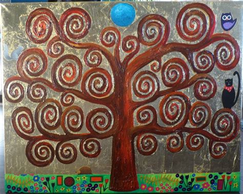 Gustav Klimt inspired Tree of Life – Life. One Big Existential Crisis