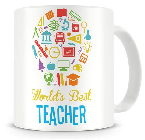 Worlds Best Teacher Ceramic Coffee Mug Mugs Best Teacher Coffee Mugs