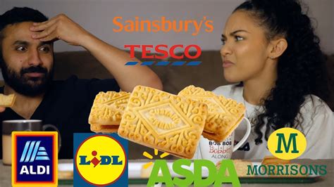 GENERIC VS BRANDED CUSTARD CREAMS ASDA ALDI SAINSBURYS TESCO